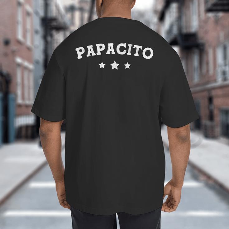 Papacito Retro Top Papi Chulo Cute Vintage Dad Dia Del Padre Big And Tall Men's T-Shirt Back Print