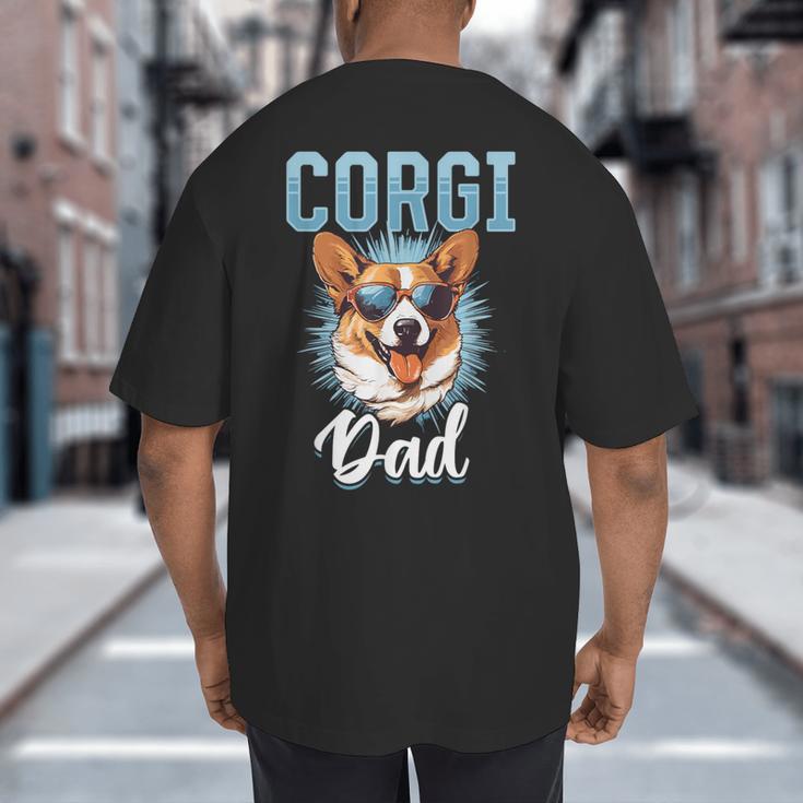 Pembroke Welsh Corgi Corgi Dad Big And Tall Men's T-Shirt Back Print