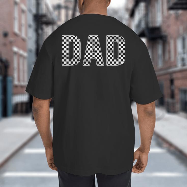 Pit Crew Dad Racing Car Family Matching Birthday Party Big And Tall Men's T-Shirt Back Print Pit Crew Dad Racing Car Family Matching Birthday Party Big And Tall Men's T-Shirt Back Print