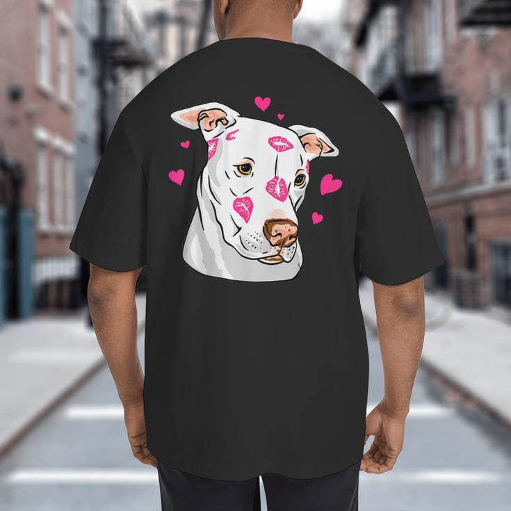 Pitbull Love Pitbull Moms Dads Big And Tall Men's T-Shirt Back Print