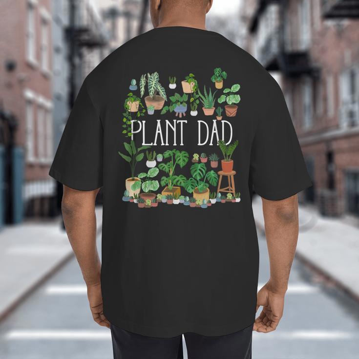 Potted Plant Dad Big And Tall Men's T-Shirt Back Print