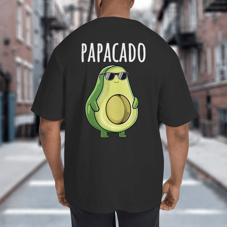 Pregnancy Announcement Shirts Men Dad Papacado Big And Tall Men's T-Shirt Back Print