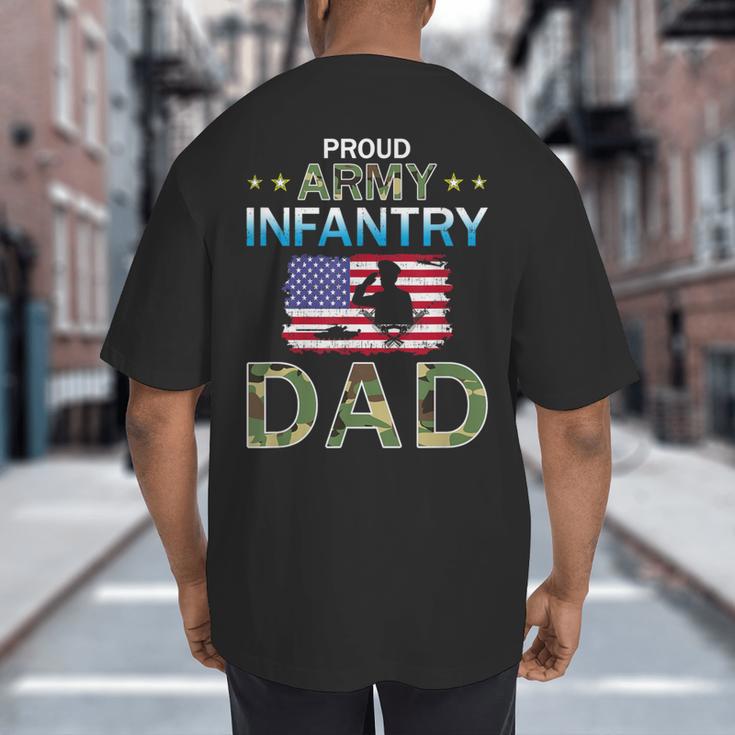 Proud Army Dad-Army Infantry Dad Camouflage Graphics Army Big And Tall Men's T-Shirt Back Print