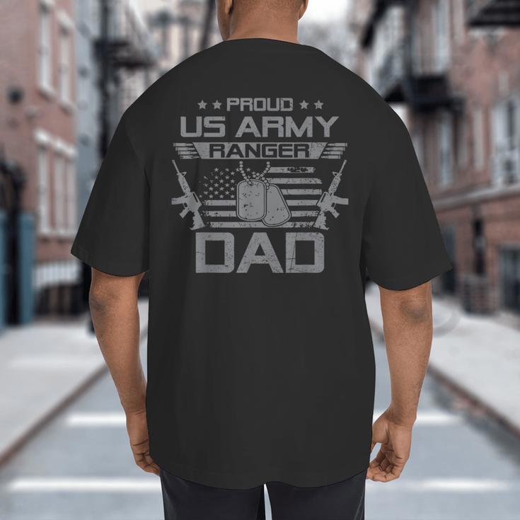 Proud US Army Ranger Dad Flag American USA Military Big And Tall Men's T-Shirt Back Print Proud US Army Ranger Dad Flag American USA Military Big And Tall Men's T-Shirt Back Print