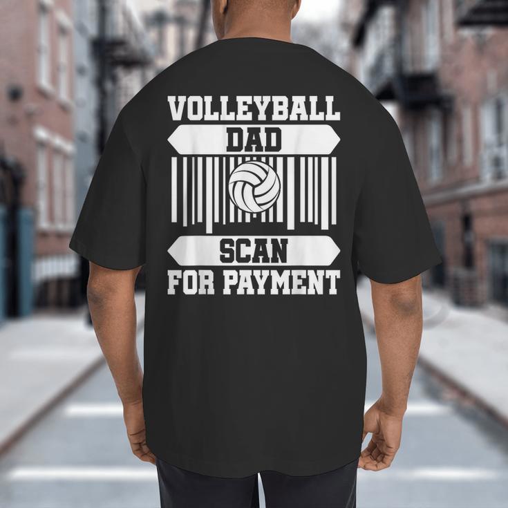 Proud Volleyball Dad Father's Day Big And Tall Men's T-Shirt Back Print