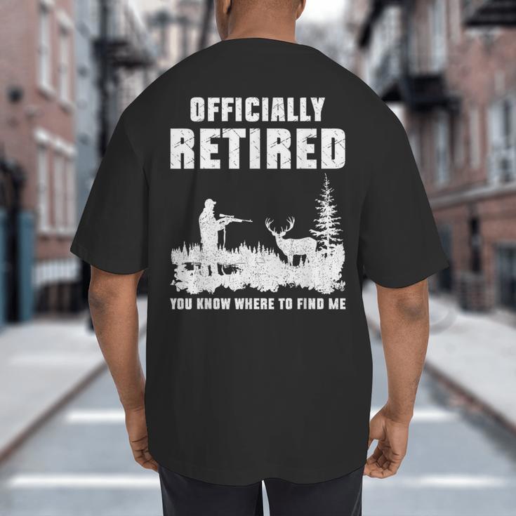 Retirement 2025 Retire Deer Hunting Retired For Dad Big And Tall Men's T-Shirt Back Print Retirement 2025 Retire Deer Hunting Retired For Dad Big And Tall Men's T-Shirt Back Print