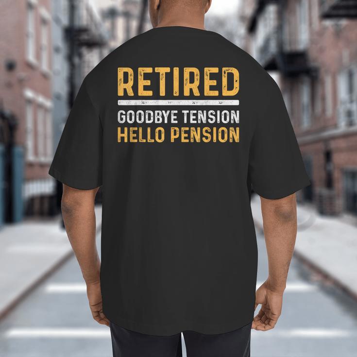 Retirement Best Retired 2026 Tee For Men Women Dad Mom Big And Tall Men's T-Shirt Back Print