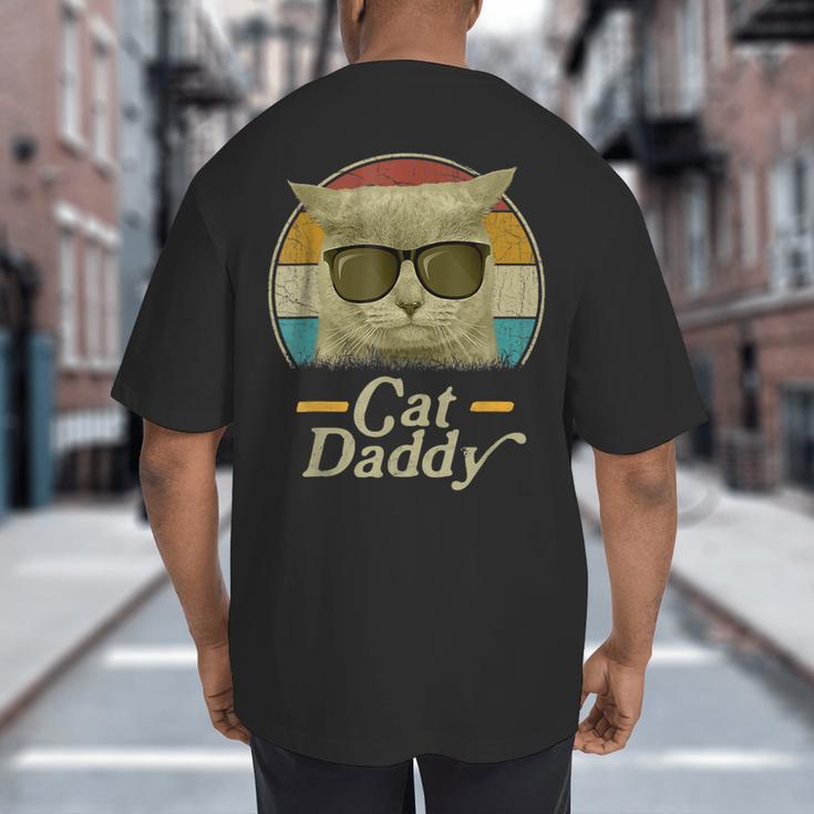 Retro Cat Daddy 80s 90s Style Sunglasses Big And Tall Men's T-Shirt Back Print Retro Cat Daddy 80s 90s Style Sunglasses Big And Tall Men's T-Shirt Back Print