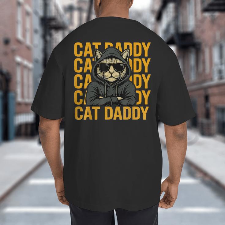 Retro Cat Daddy Style Animal For Men Women Kid Boy Girl Big And Tall Men's T-Shirt Back Print