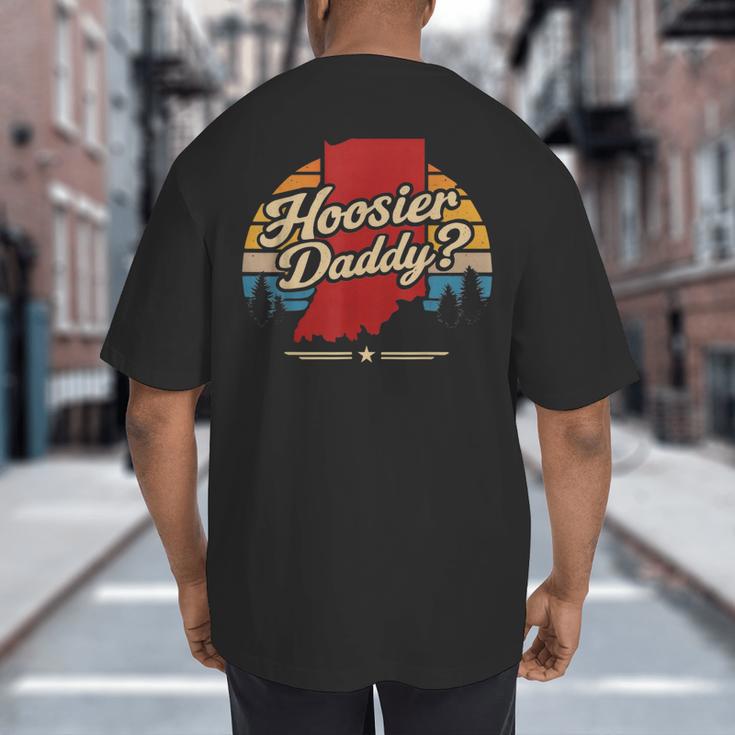 Retro Vintage US States Hoosier Daddy State Outline Desig Big And Tall Men's T-Shirt Back Print Retro Vintage US States Hoosier Daddy State Outline Desig Big And Tall Men's T-Shirt Back Print