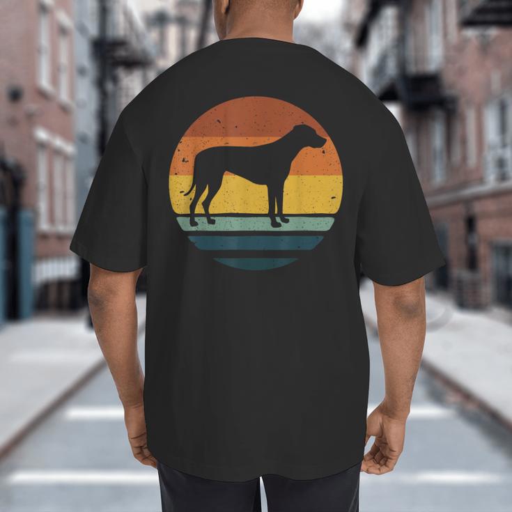 Rhodesian Ridgeback Vintage Retro Dog Mom Dad Big And Tall Men's T-Shirt Back Print