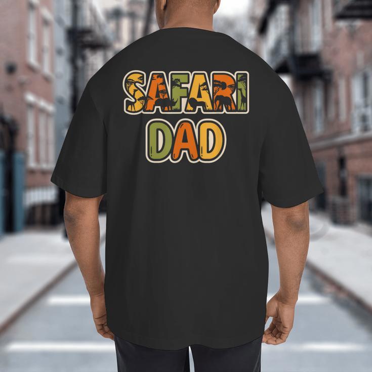 Safari Dad Safari Outfit Safari Costume Cute African Safari Big And Tall Men's T-Shirt Back Print Safari Dad Safari Outfit Safari Costume Cute African Safari Big And Tall Men's T-Shirt Back Print