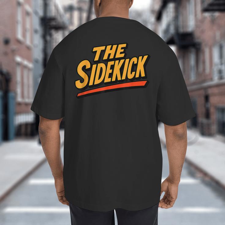 Sidekick Easy Halloween Matching Superhero Costume Dad Mom Big And Tall Men's T-Shirt Back Print Sidekick Easy Halloween Matching Superhero Costume Dad Mom Big And Tall Men's T-Shirt Back Print