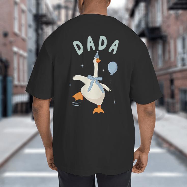 Silly Dada Silly Goose Mom Birthday Family Matching Party Big And Tall Men's T-Shirt Back Print