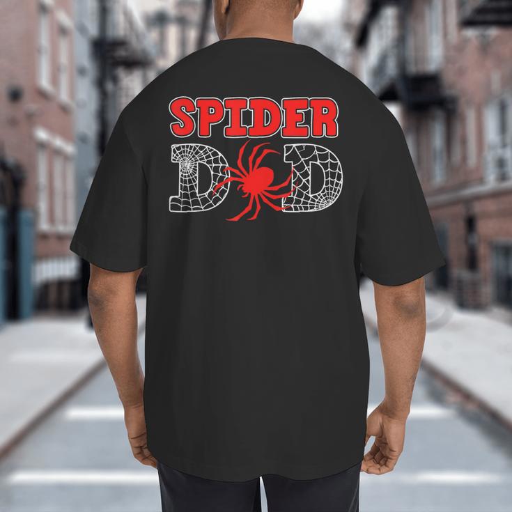 Spider Dad Spidey Birthday Family Matching Kid Daddy Spiders Big And Tall Men's T-Shirt Back Print Spider Dad Spidey Birthday Family Matching Kid Daddy Spiders Big And Tall Men's T-Shirt Back Print