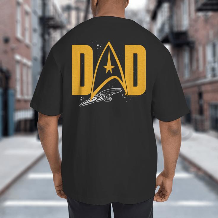 Star Trek Starfleet Dad Big And Tall Men's T-Shirt Back Print