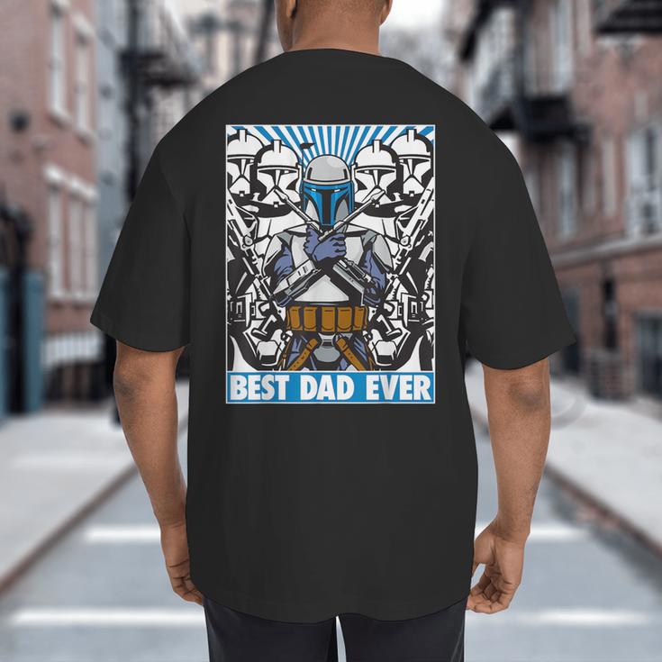 Star Wars Father's Day Jango Fett Best Dad Ever Big And Tall Men's T-Shirt Back Print