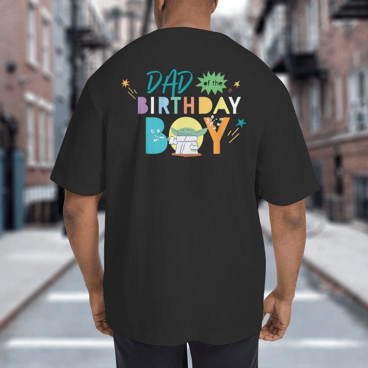 Star Wars Grogu Mandalorian Toon Dad Of The Birthday Boy Big And Tall Men's T-Shirt Back Print