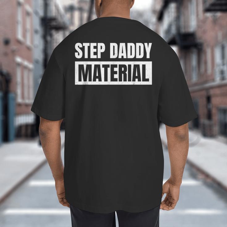 Step Dad Father Family Step Daddy Material -Adults Male Short Sleeve T-Shirt Novelty-T-Shirts Small Big And Tall Men's T-Shirt Back Print