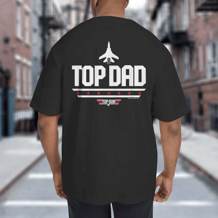 Top Gun Father's Day Top Dad Big And Tall Men's T-Shirt Back Print