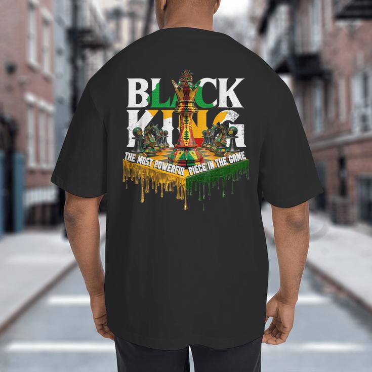 History I Am Black Man King Dad Melanin Men Women Big And Tall Men's T-Shirt Back Print