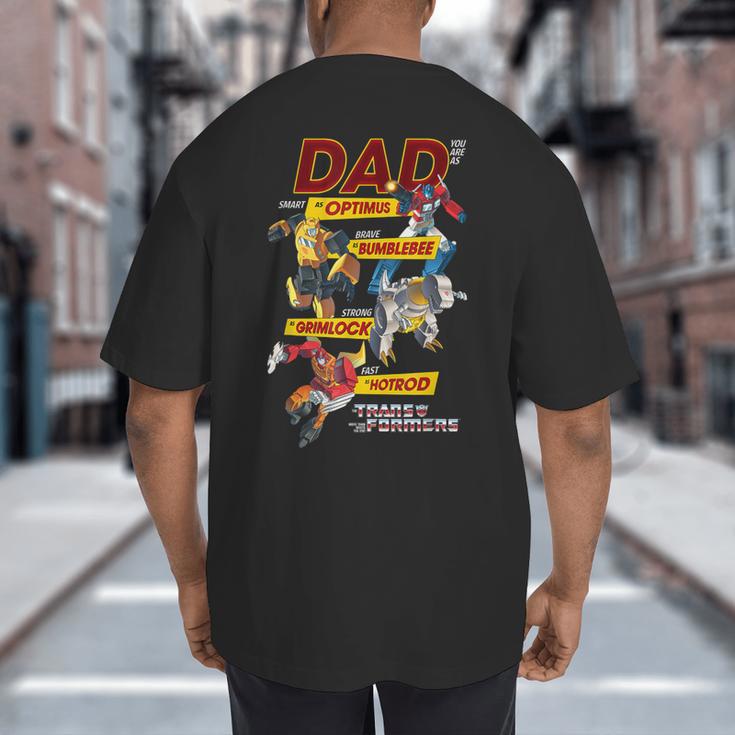 Transformers Father's Day Autobots Dad You Are Smart Logo Big And Tall Men's T-Shirt Back Print Transformers Father's Day Autobots Dad You Are Smart Logo Big And Tall Men's T-Shirt Back Print
