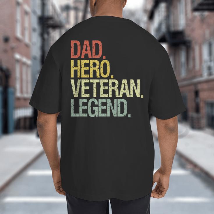 Veteran Dad Big And Tall Men's T-Shirt Back Print