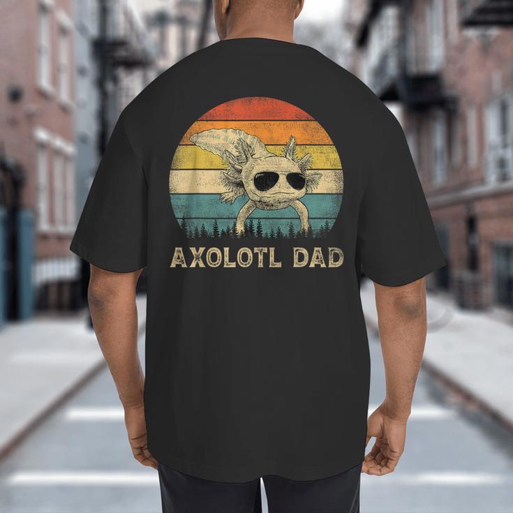 Vintage Axolotl Dad Axolotl Lovers Daddy Father's Day Big And Tall Men's T-Shirt Back Print Vintage Axolotl Dad Axolotl Lovers Daddy Father's Day Big And Tall Men's T-Shirt Back Print