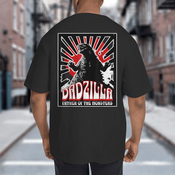 Vintage Dadzilla Father Of The Monsters Fathers Day Big And Tall Men's T-Shirt Back Print Vintage Dadzilla Father Of The Monsters Fathers Day Big And Tall Men's T-Shirt Back Print