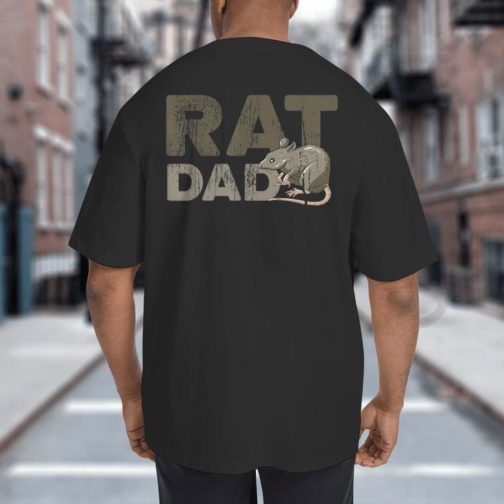 Vintage Distressed Rat Dad Big And Tall Men's T-Shirt Back Print