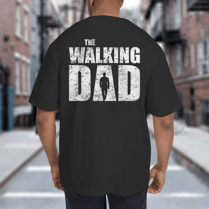 The Walking Dad Father Man Dead Retro Vintage Men Fun Big And Tall Men's T-Shirt Back Print