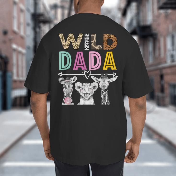 Wild Dada Zoo Theme Birthday Safari Jungle Matching Party Big And Tall Men's T-Shirt Back Print