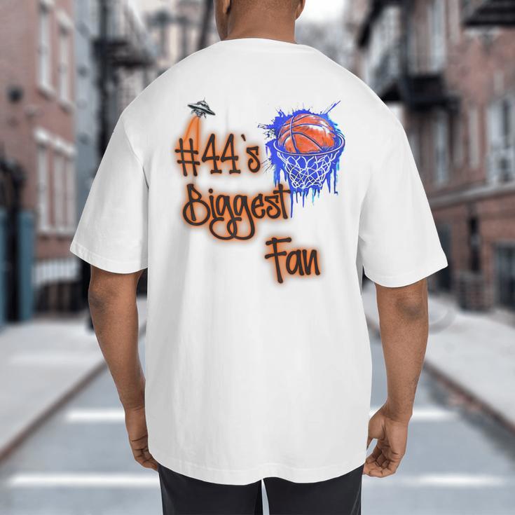 44 Biggest Fan Of Basketball Player Number 44 Dad Mom Big And Tall Men's T-Shirt Back Print 44 Biggest Fan Of Basketball Player Number 44 Dad Mom Big And Tall Men's T-Shirt Back Print