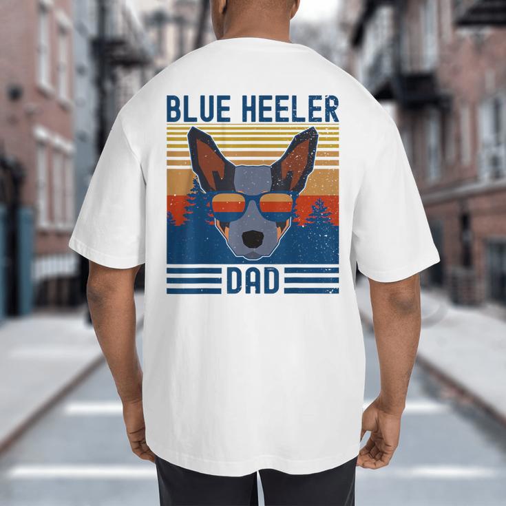 Australian Cattle Dog Blue Heeler Dad Big And Tall Men's T-Shirt Back Print Australian Cattle Dog Blue Heeler Dad Big And Tall Men's T-Shirt Back Print