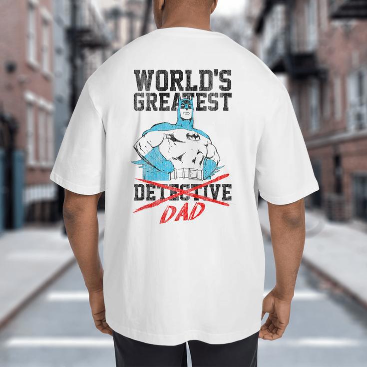 Batman Greatest Dad Big And Tall Men's T-Shirt Back Print