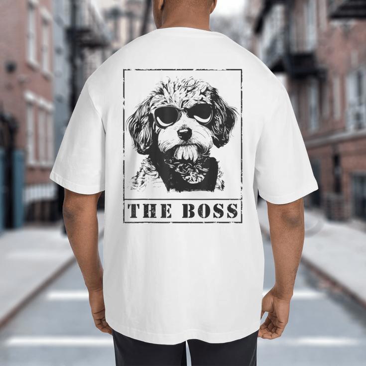 The Cavapoo Boss Mom Dad Dog Lover Big And Tall Men's T-Shirt Back Print