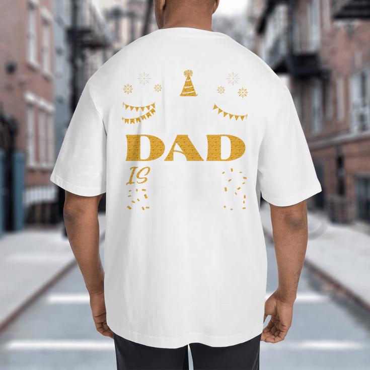 My Dad Is 90 90th Birthday 1935 90 Years Old Father Daddy Premium Tri-Blend Big And Tall Men's T-Shirt Back Print