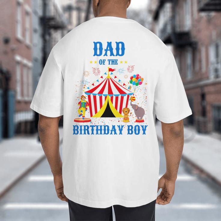 Dad Of The Birthday Boy Circus Ringmaster Party Birthday Big And Tall Men's T-Shirt Back Print
