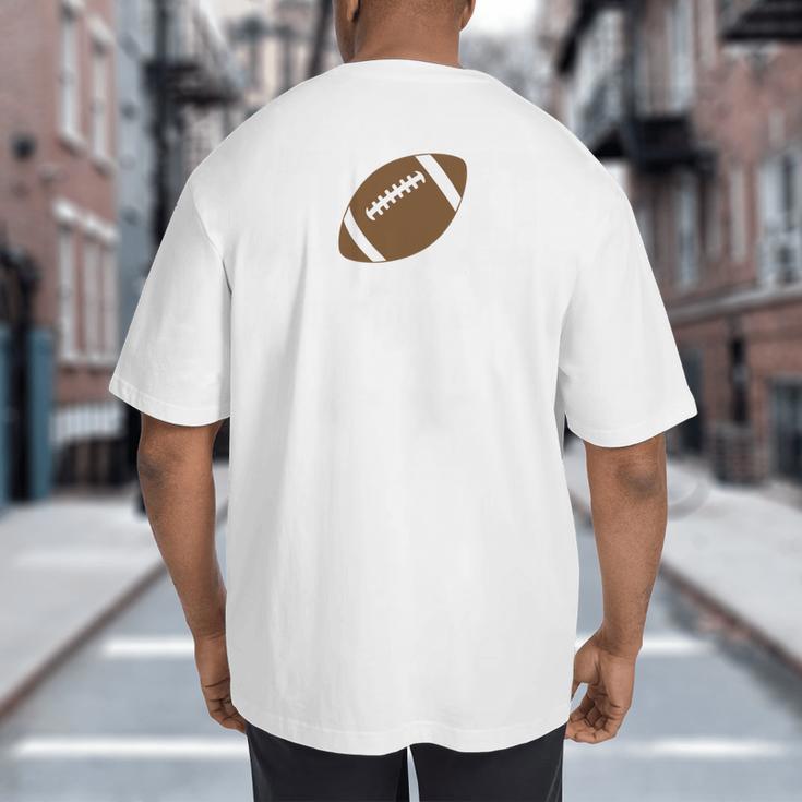 Dad Of The Birthday Boy Football Lover First Birthday Party Big And Tall Men's T-Shirt Back Print Dad Of The Birthday Boy Football Lover First Birthday Party Big And Tall Men's T-Shirt Back Print