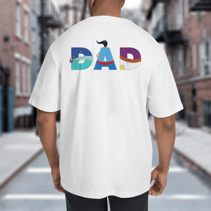 Disney Aladdin Jasmine Genie Father’s Day Birthday Dad Big And Tall Men's T-Shirt Back Print