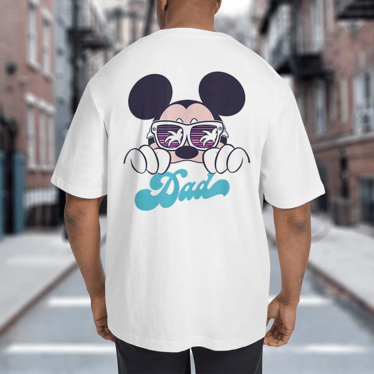 Disney Mickey And Friends Cool Mickey Summer Vibes Dad Logo Big And Tall Men's T-Shirt Back Print