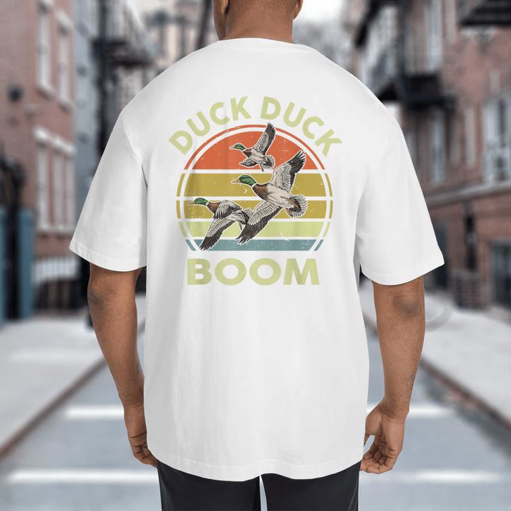Hunting-Shirt Duck Boom Hunter Dad Grandpa Men Big And Tall Men's T-Shirt Back Print