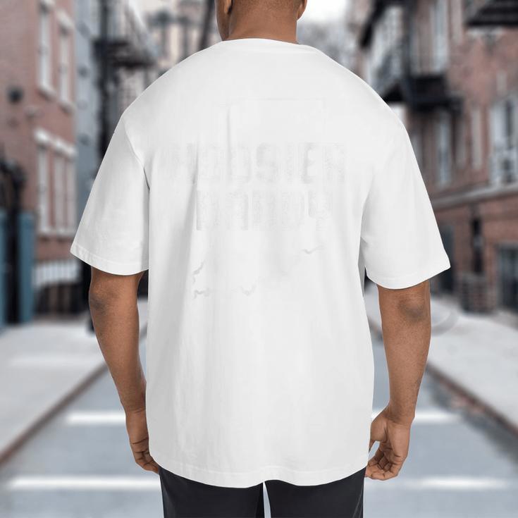Indiana Hoosier Dad Big And Tall Men's T-Shirt Back Print
