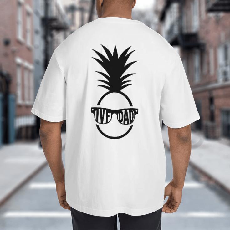 IVF DAD Pineapple Transfer Day Retrieval Day Infertility Big And Tall Men's T-Shirt Back Print