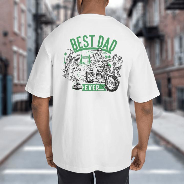 Jurassic World Best Dad Ever Big And Tall Men's T-Shirt Back Print