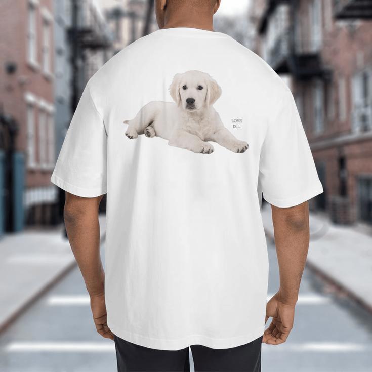 Labrador Retriever Shirt Yellow Love Lab Mom Dog Dad Big And Tall Men's T-Shirt Back Print Labrador Retriever Shirt Yellow Love Lab Mom Dog Dad Big And Tall Men's T-Shirt Back Print