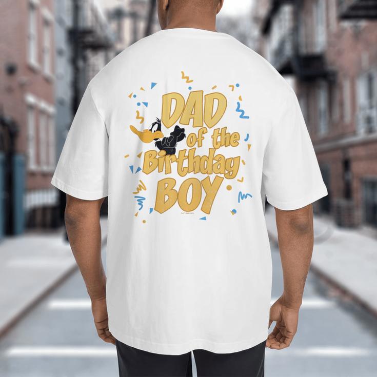 Looney Tunes Birthday Daffy Duck Dad Of The Birthday Boy Big And Tall Men's T-Shirt Back Print