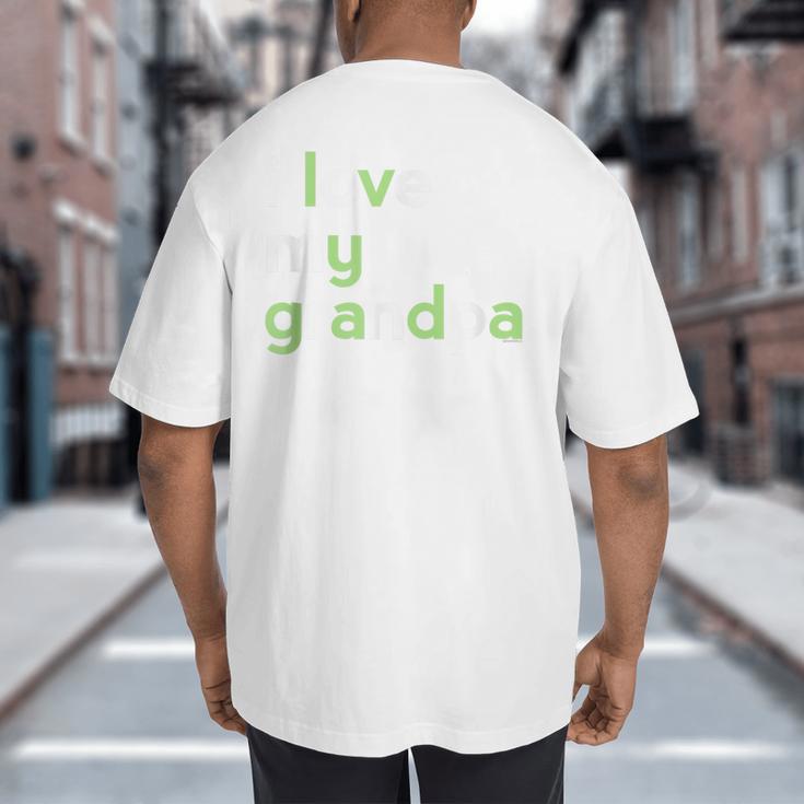 I Love My Grandpa Shirt For Boys Dad Papa Fathers Day Tee Big And Tall Men's T-Shirt Back Print I Love My Grandpa Shirt For Boys Dad Papa Fathers Day Tee Big And Tall Men's T-Shirt Back Print
