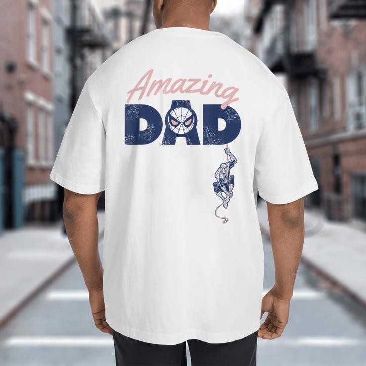 Marvel Spider-Man Father's Day Amazing Dad Retro Big And Tall Men's T-Shirt Back Print