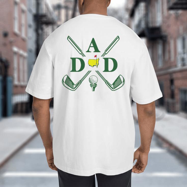 Par Dad Golf Matching Golfing Quote Party Pocket Big And Tall Men's T-Shirt Back Print